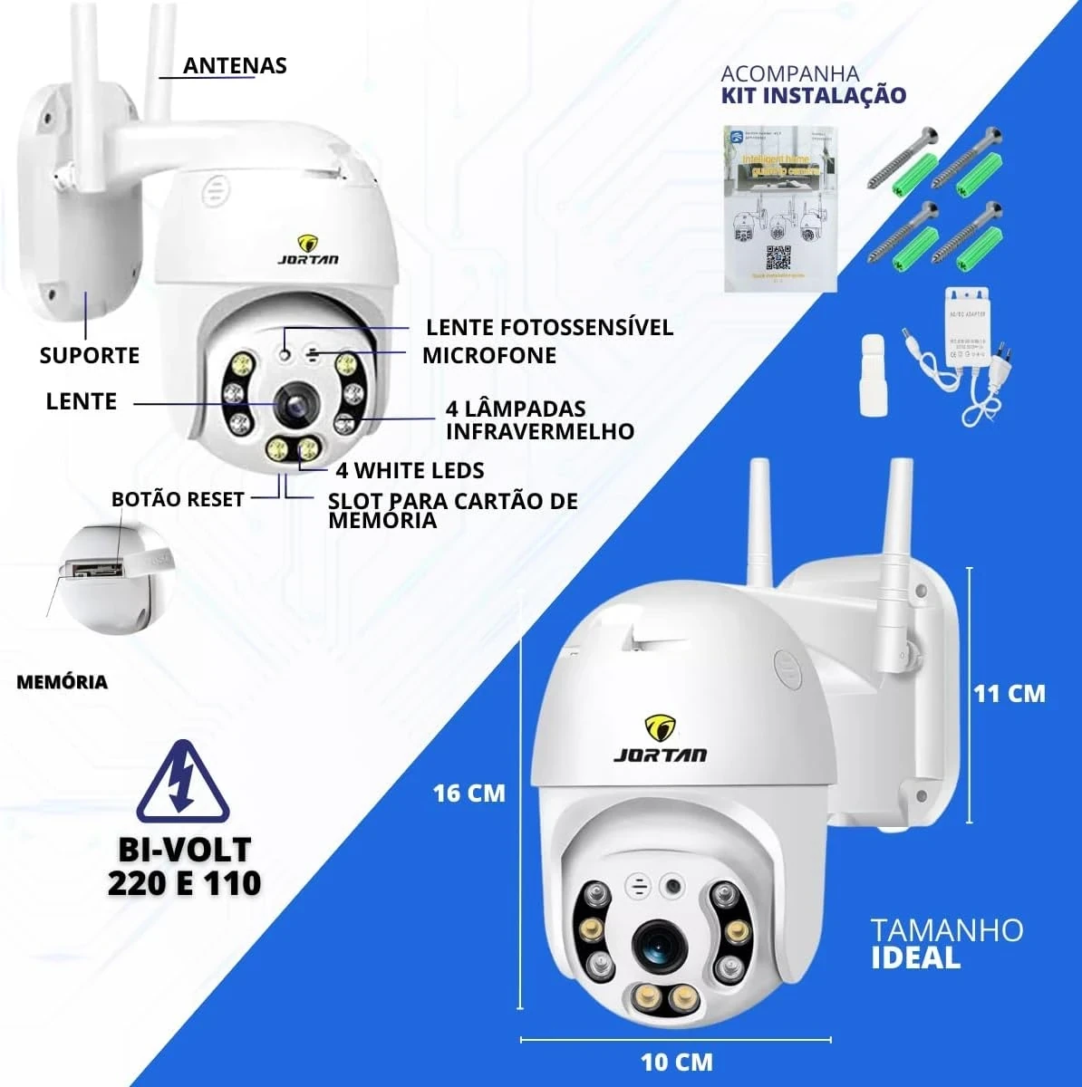 CAMARA JORTAN PARA EXTERIOR E INTERIOR  5