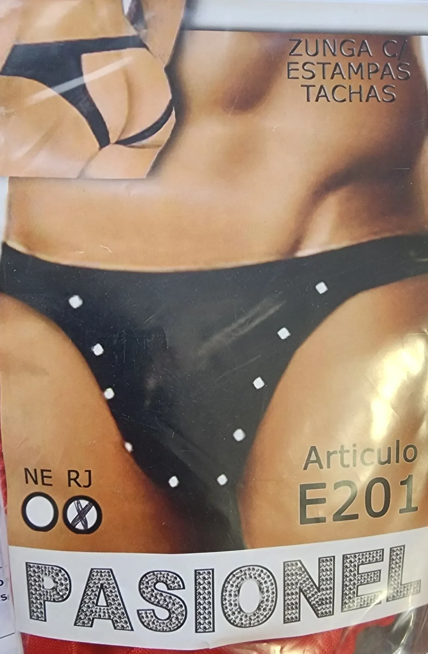 Tanga ROJA Masculina Trasera Abierta Pasionel 2