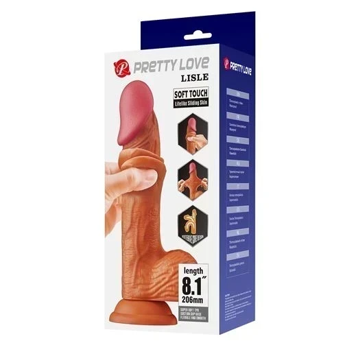 DILDO REALISTA VERTEBRADO PIEL FLEXIBLE - LISLE