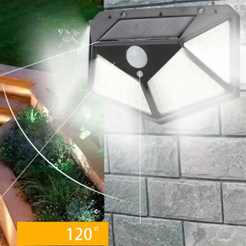 Lámpara solar de 4 lados 