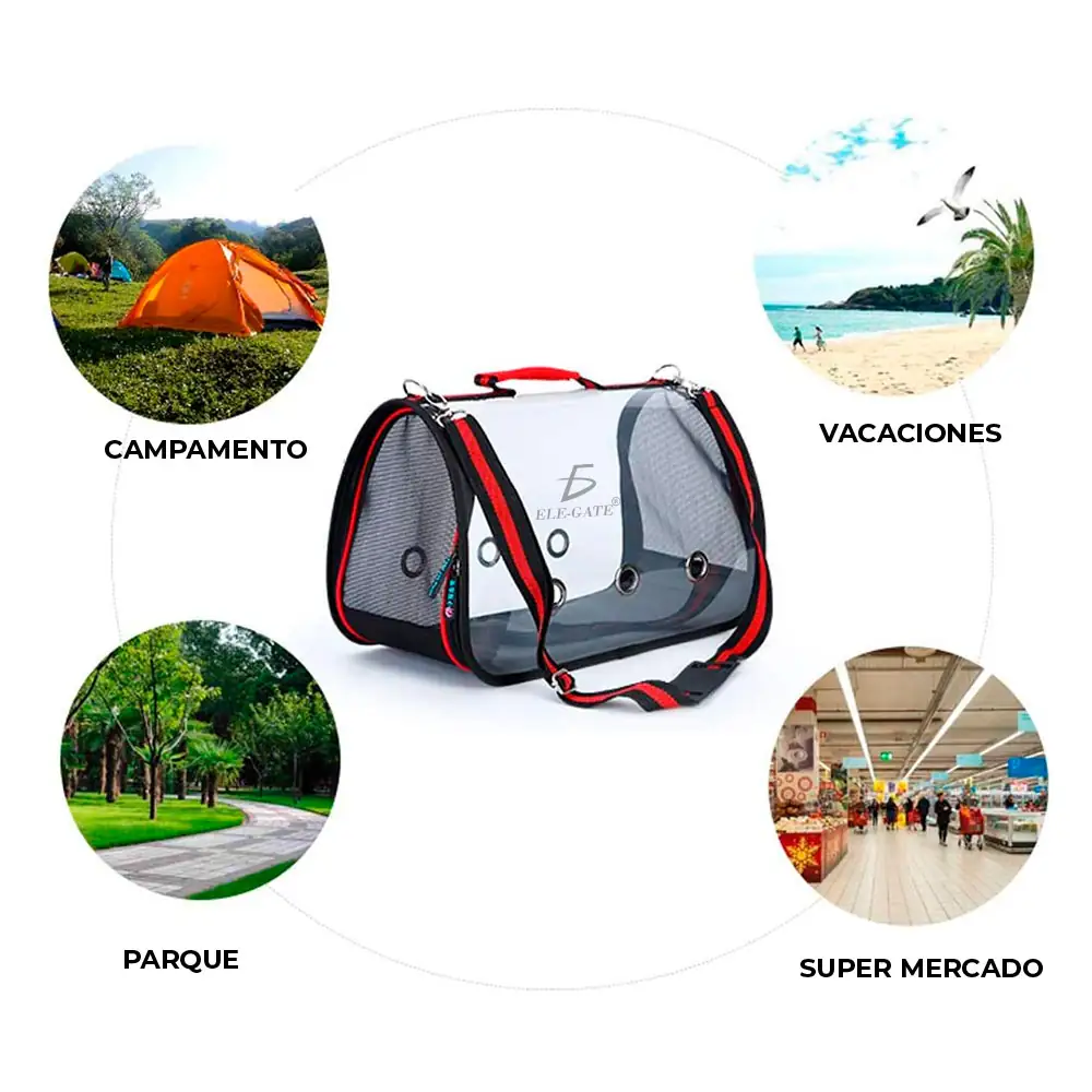 Mochila Transportadora De Plástico Para Mascotas  4