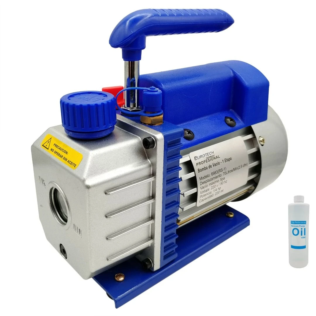 Bomba de vacío EUROTECH – 1 etapa / 70 lt. 4
