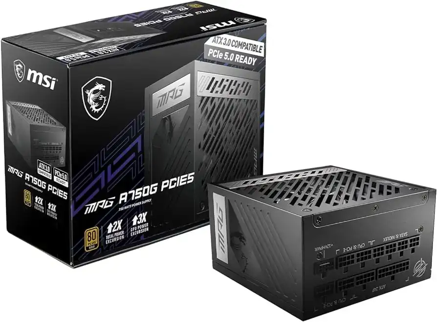 MSI MPG A750G PCIE5 750w 80 plus Gold 