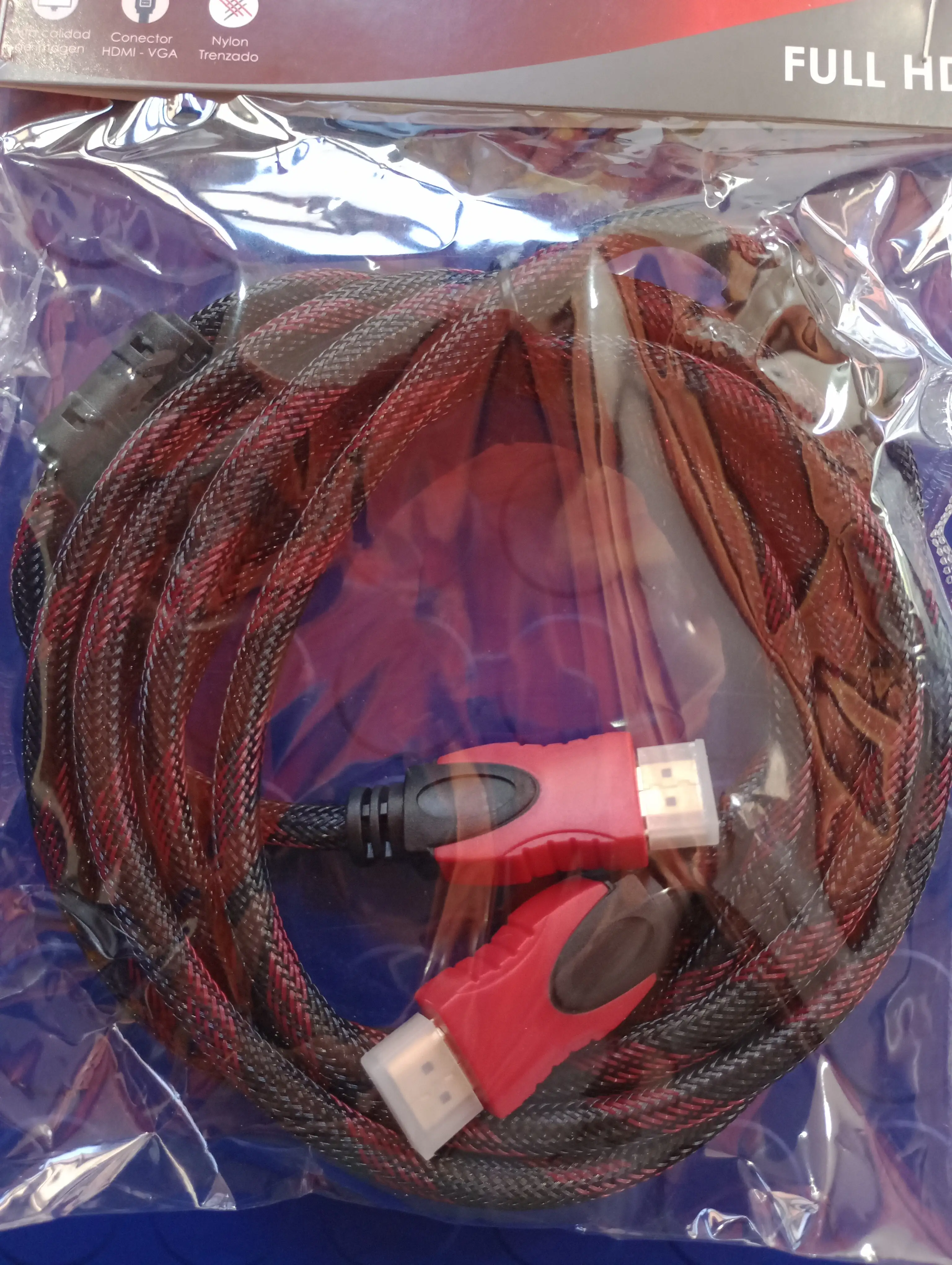 Cable HDMI full HD only mallado 3 mts