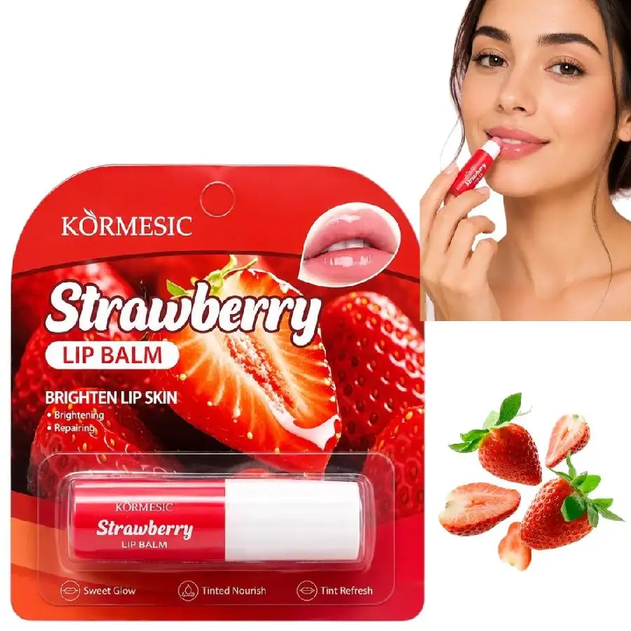 Lip balm hidratante de labios strawberry 