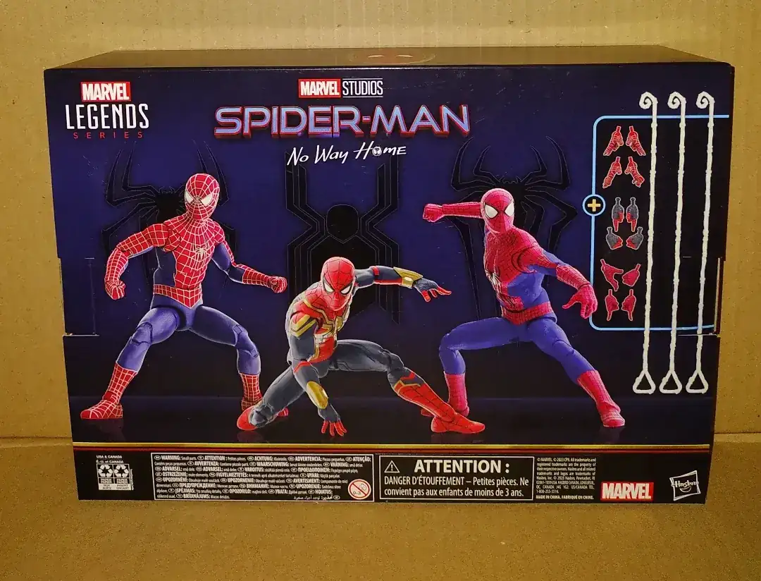 Hasbro Marvel legends Spiderman 3 pack Spiderman no way home  2