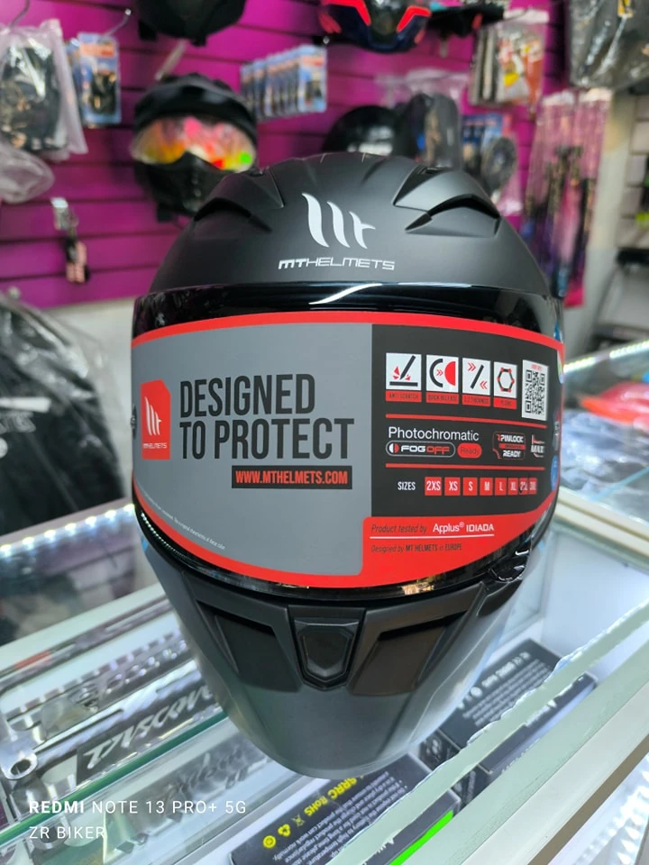 CASCO INTEGRAL MT HELMETS NEGRO MATE 2