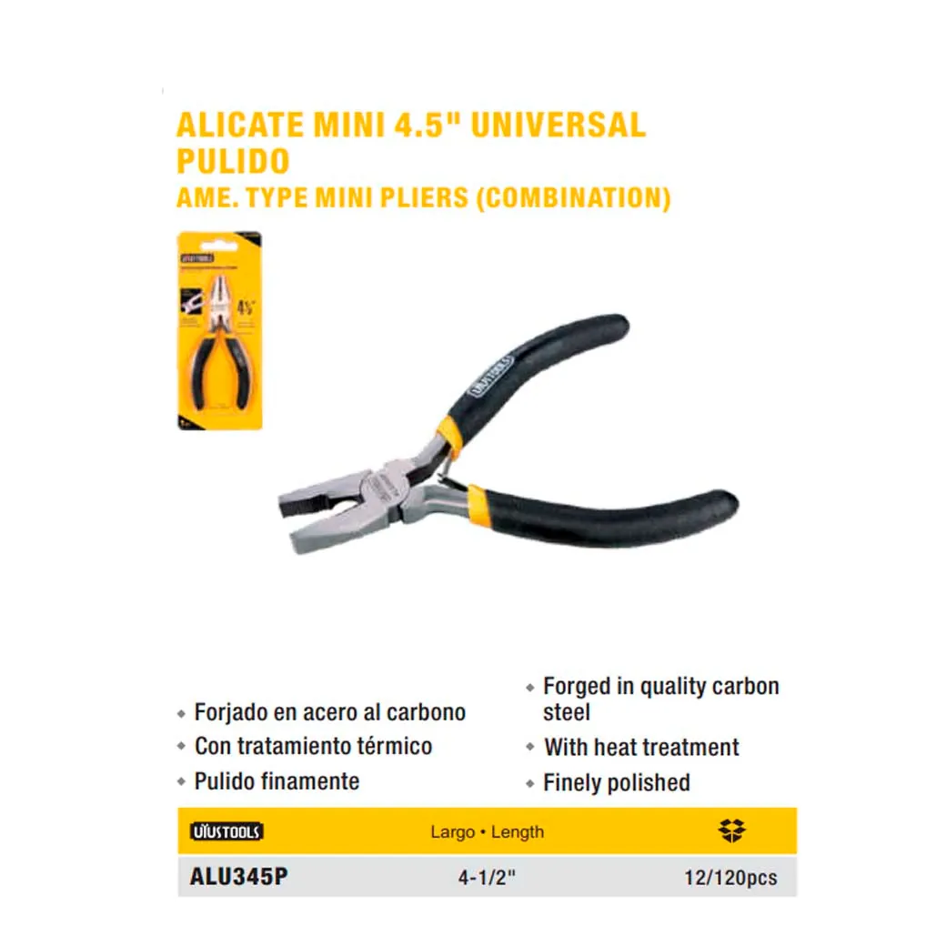 ALICATE MINI UNIVERSAL UYUST (AL34U5) 4 1/2"