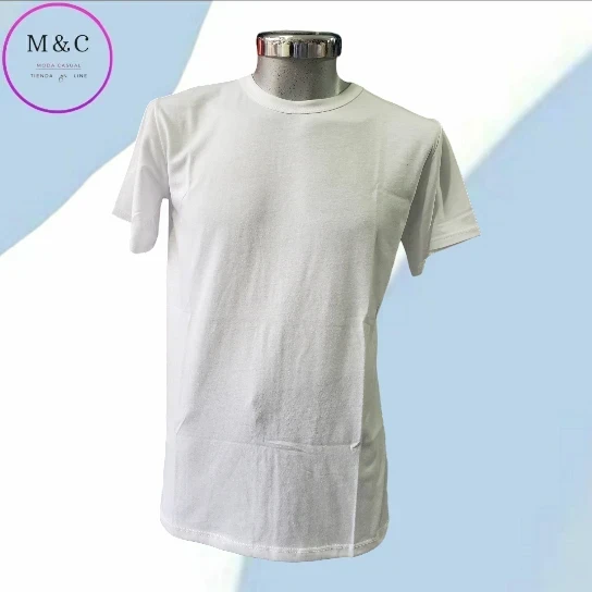 Playera lisa CH blanca algodon manga corta