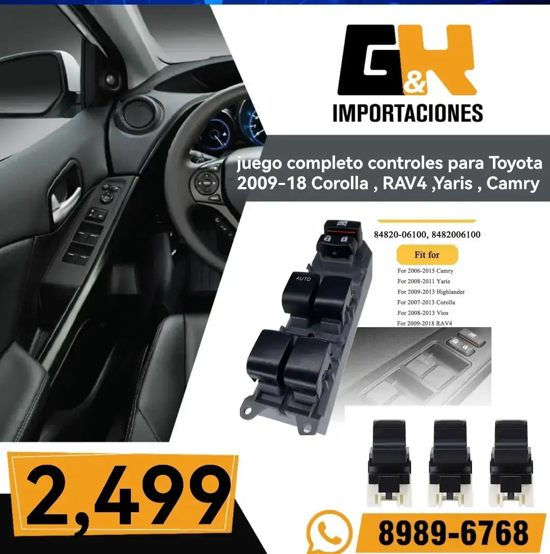 Toyota ,Corolla , Rav4, Yaris , Camry, Highlander 
