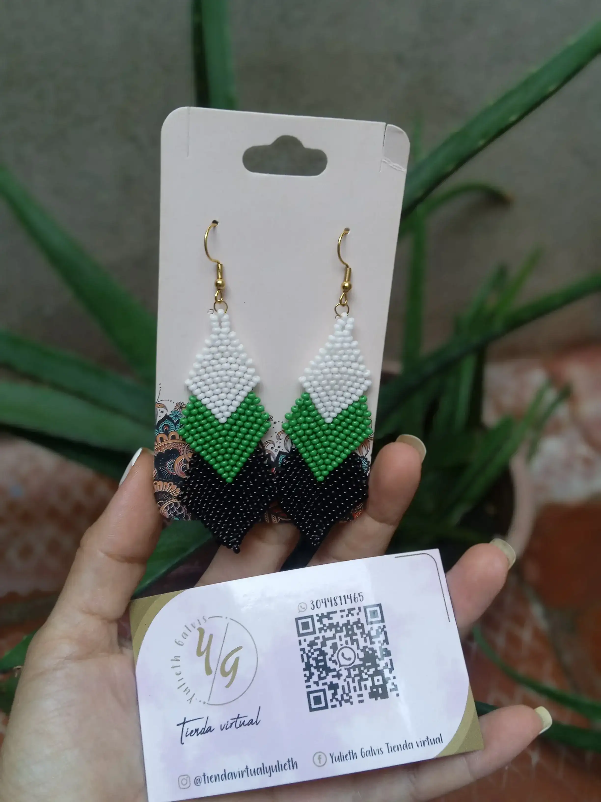 Aretes en 3 Rombos  9