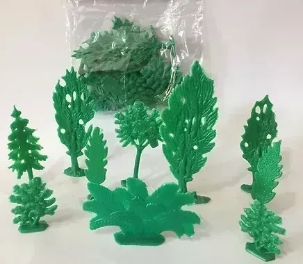 Arbolitos de plastiico para maqueta
