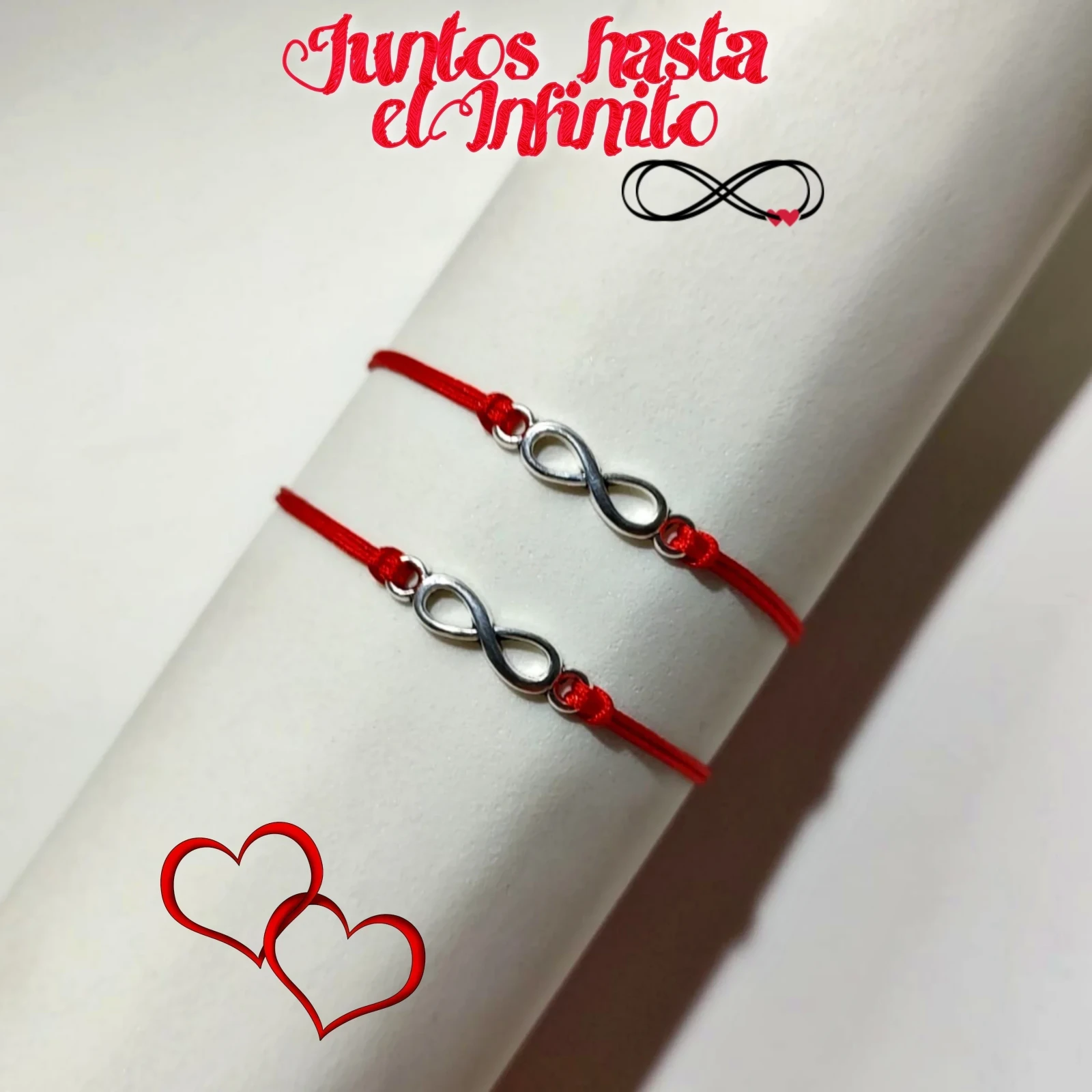 Dúo Pulseras de Infinito Sencillas