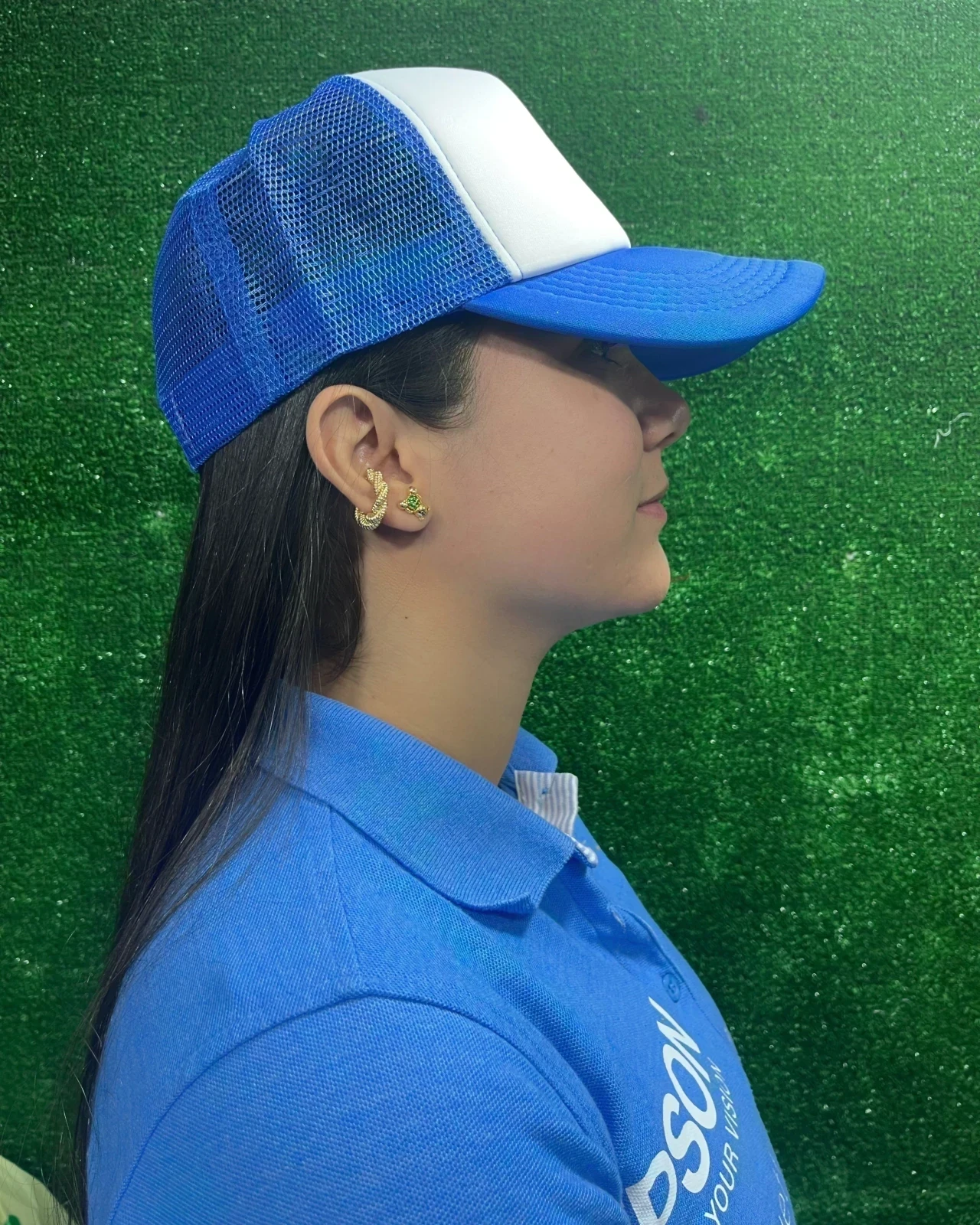 Gorra En Malla Frente Blanco 6