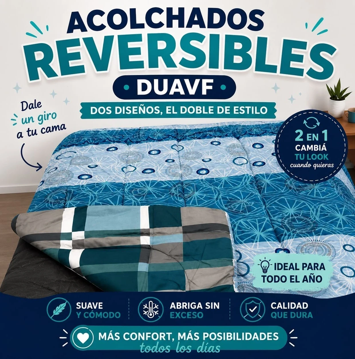 Acolchados reversibles 