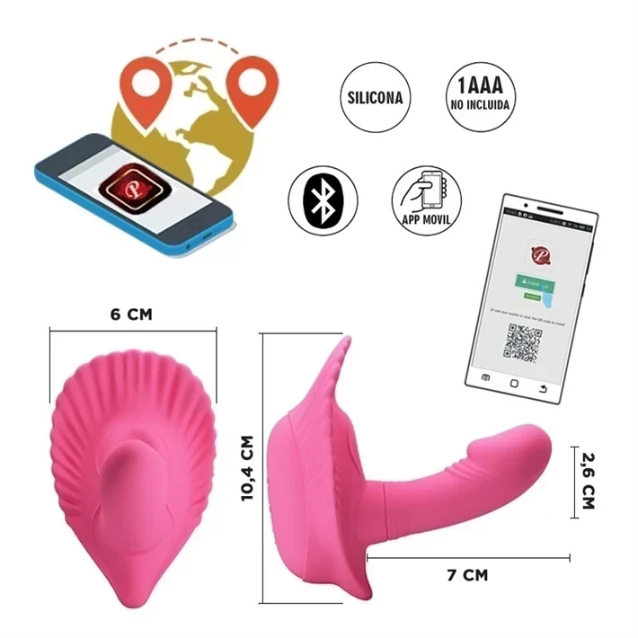 Vibrador del punto g con control via bluetooth