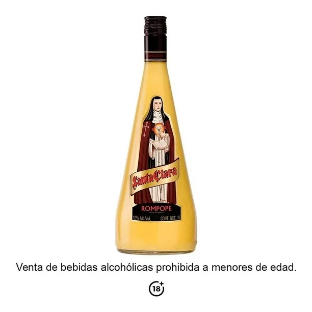 Rompope santa clara 1 L 12 % ALC. VOL
