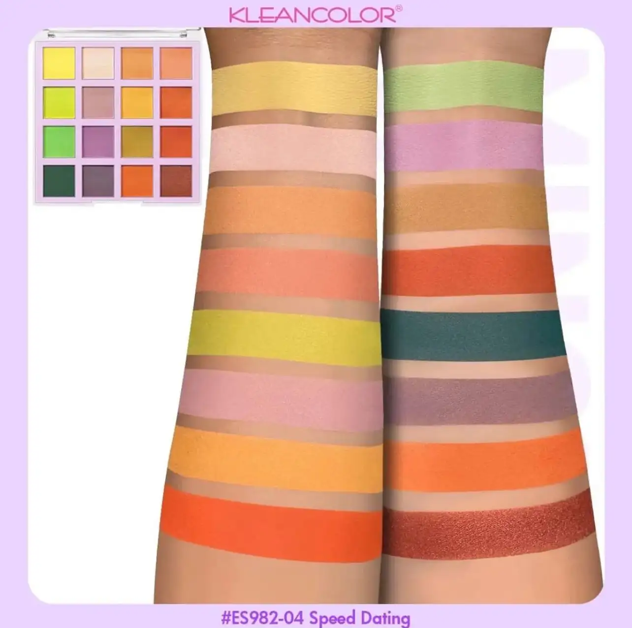 Paleta 16 colores "Mix & Mingle - Speed dating" - Kleancolor 2