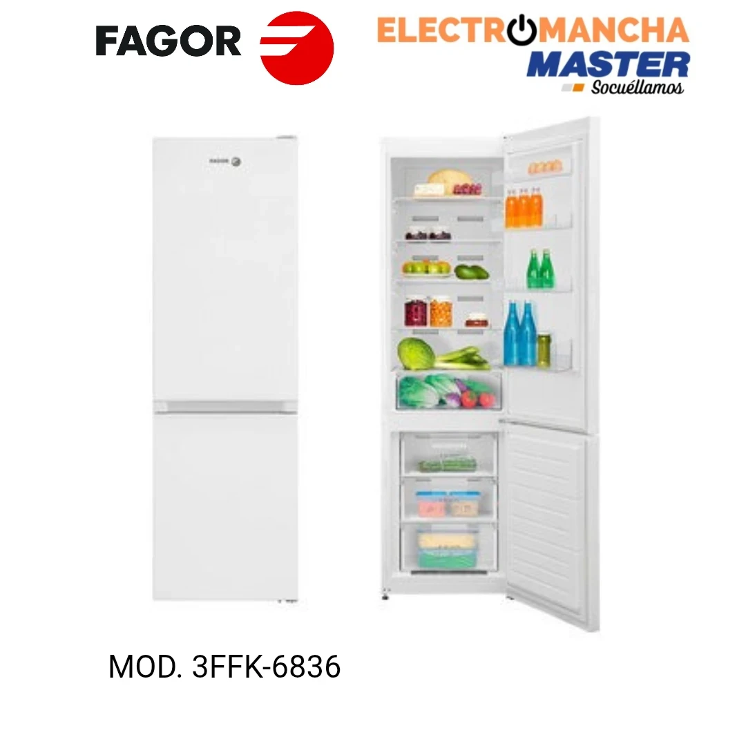 FRIGO COMBI FAGOR 3FFK6836 NO FROST 2,01X60 BLANCO E  2