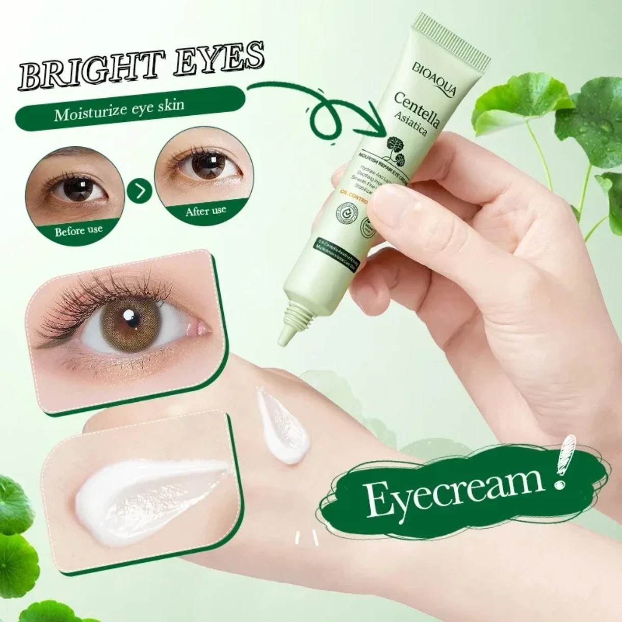 ✨ Contorno de Ojos con Centella Asiática — Bioaqua ✨ 3