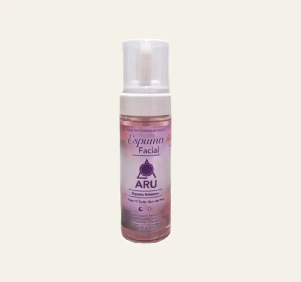 Espuma facial relajante