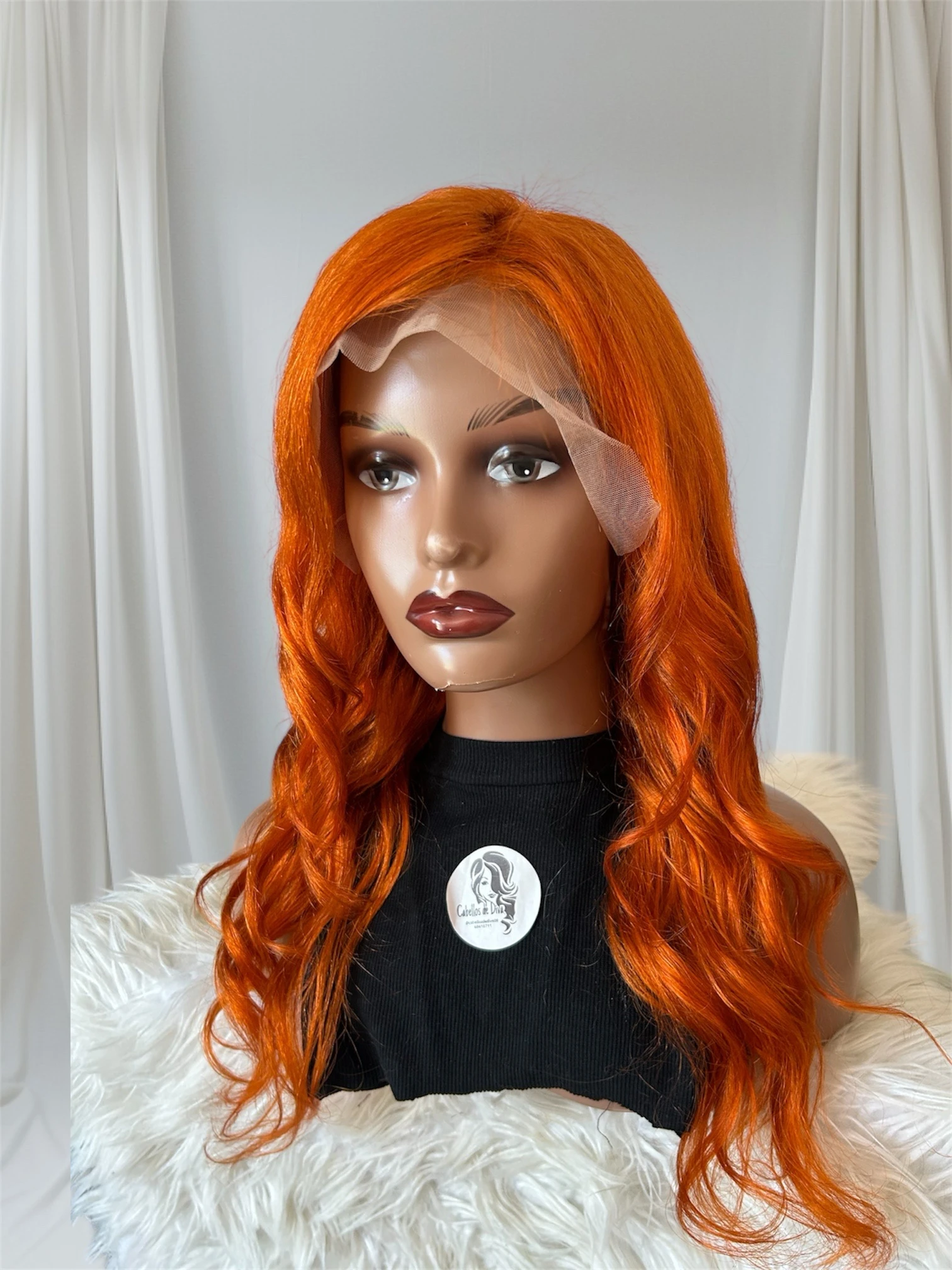 Peluca cabello humano, frontal Lace 13x6  , 24 pulgadas 150% densidad  3