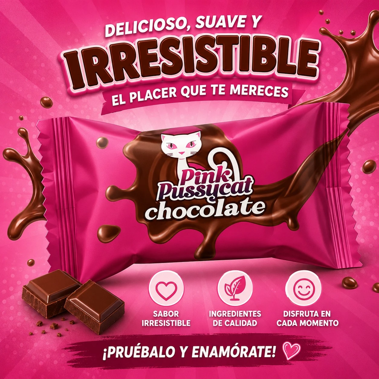 Pink Pussycat Aphrodisiac Chocolate Single Pack