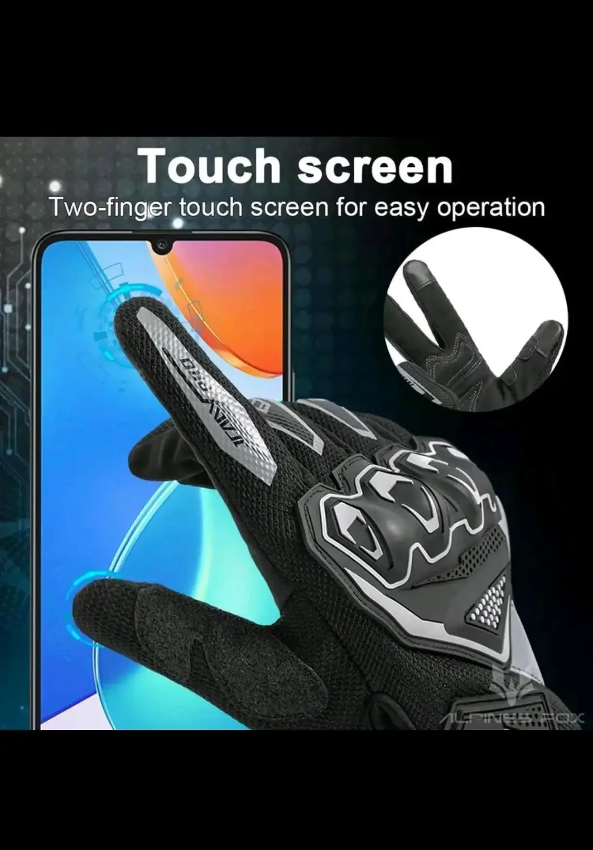 Guantes para Motorizados AlpineFox  2