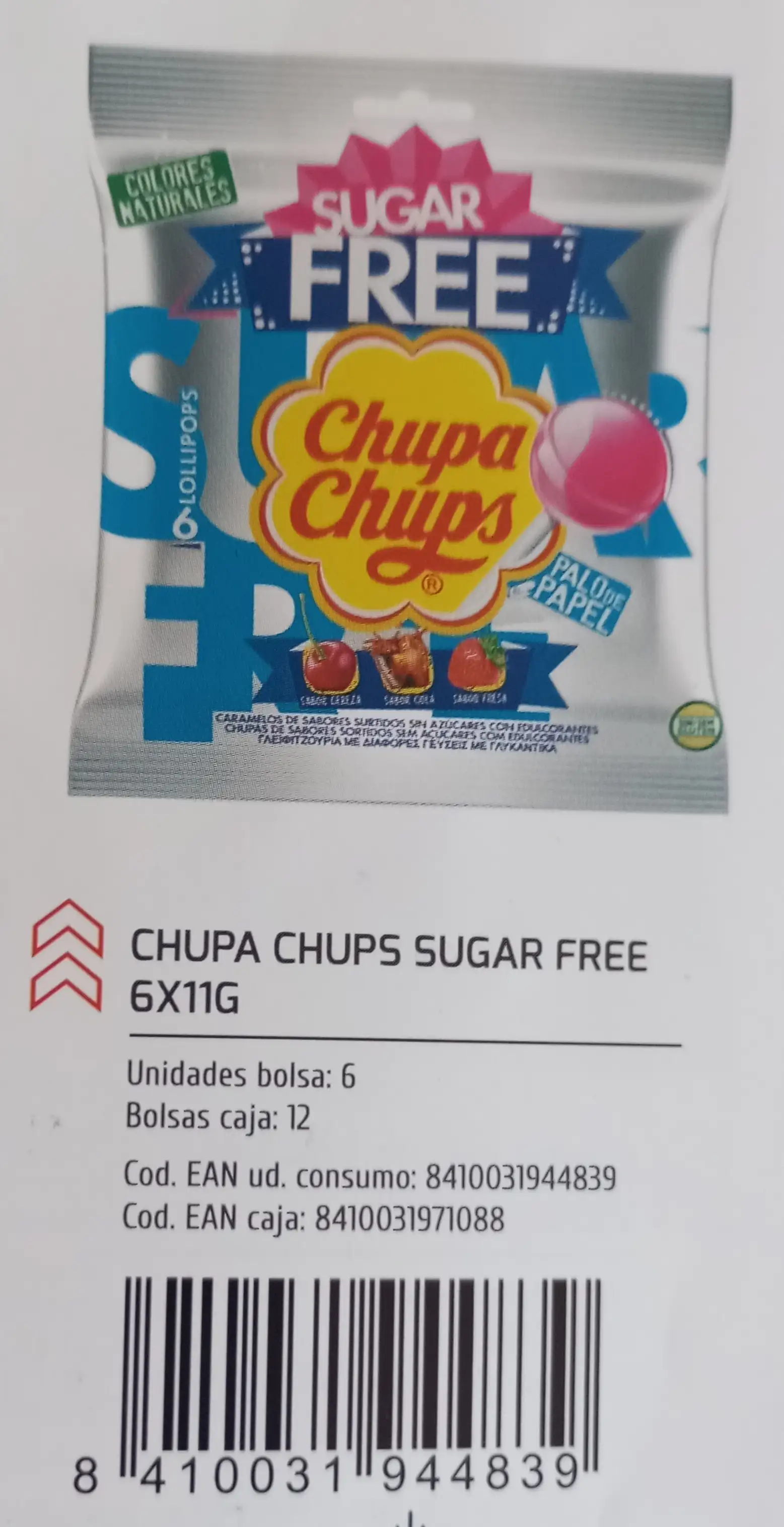 CHUPA CHUPS SUGAR FREE