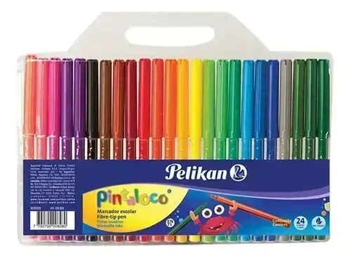 Pelikan estuche con 24 plumines de colores  3