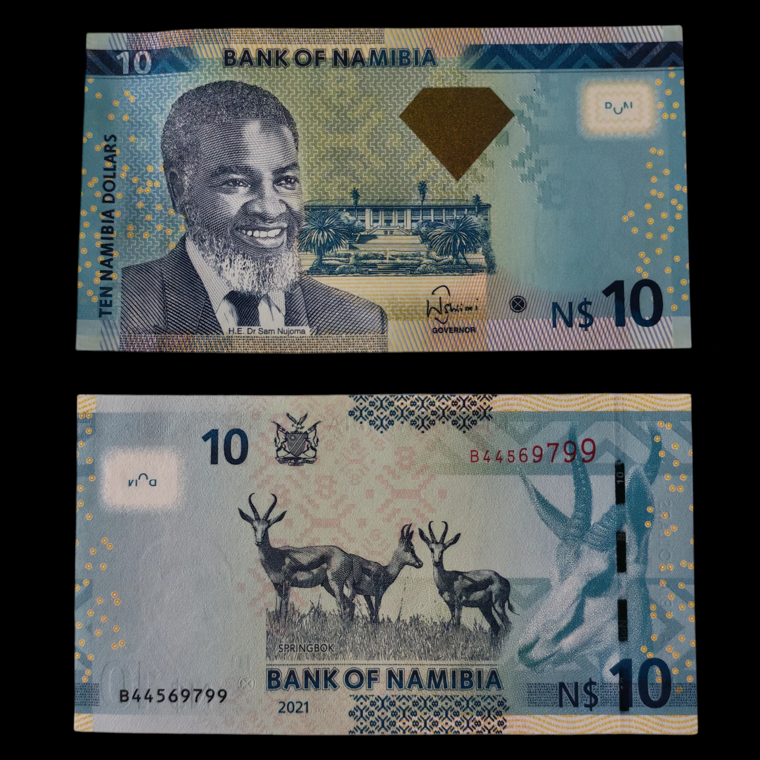 ° Namibia 10 dolares "diamante" UNC