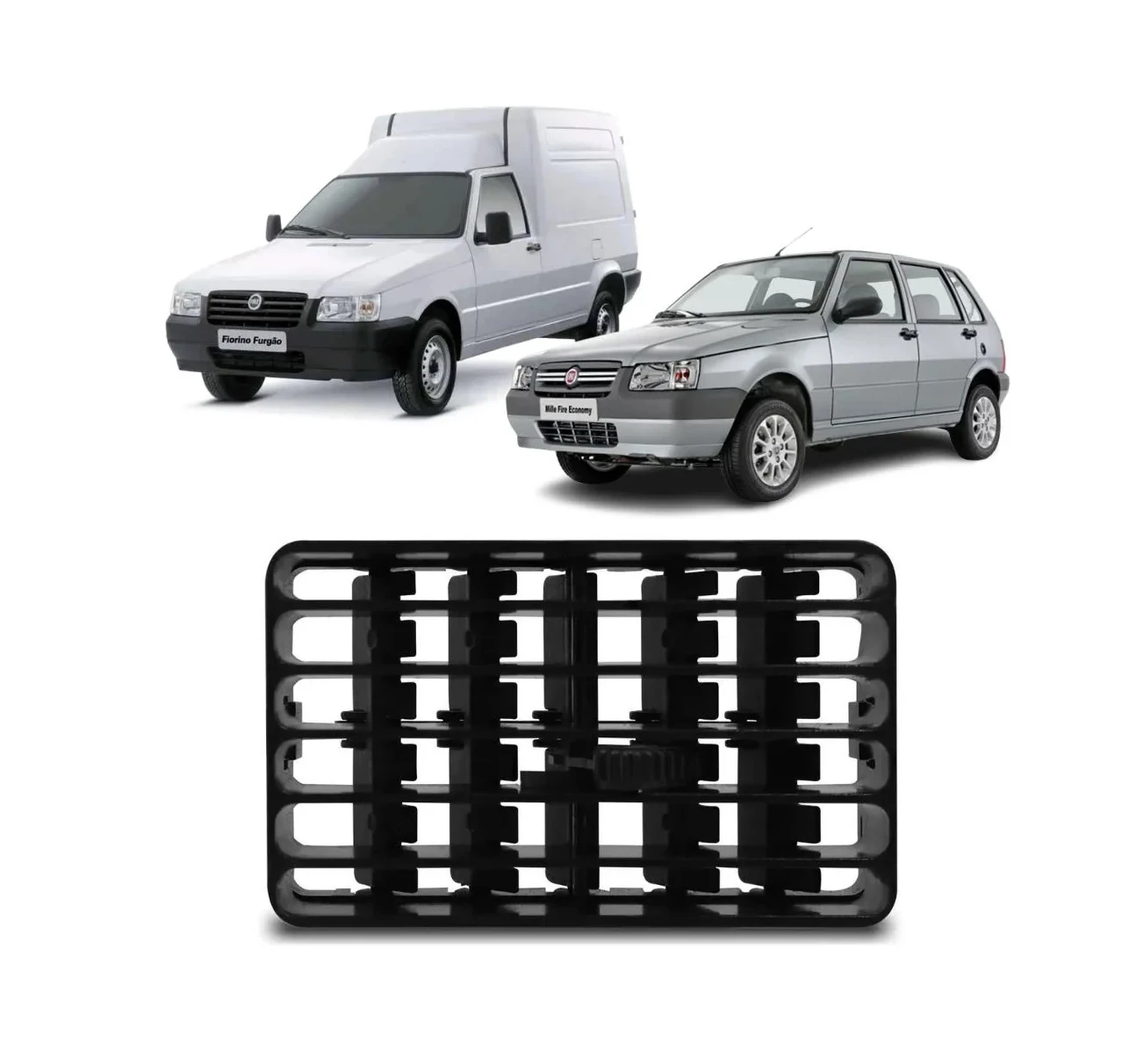 Rejilla salida aire lateral Fiat Uno / Fiorino 1994-2009 AP1511 AP1512