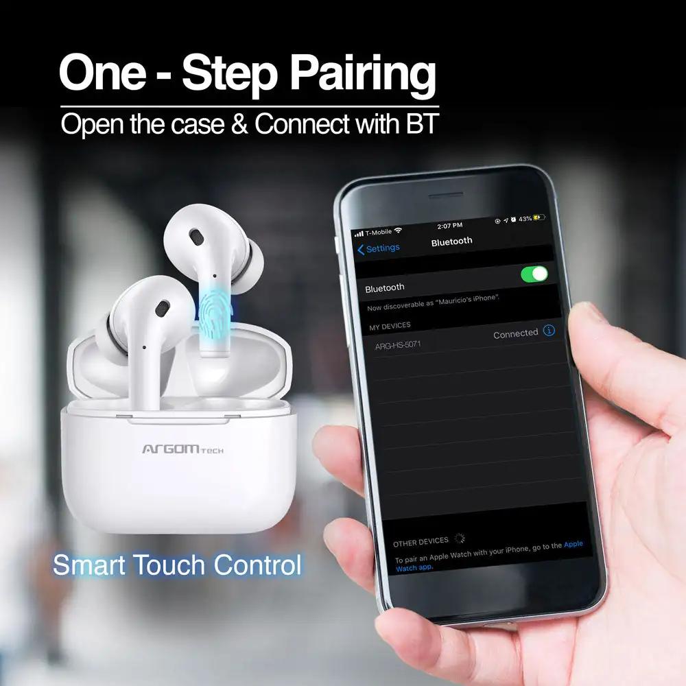 EARBUDS ARGOM BT HS-5071 Cancelación de ruido 2