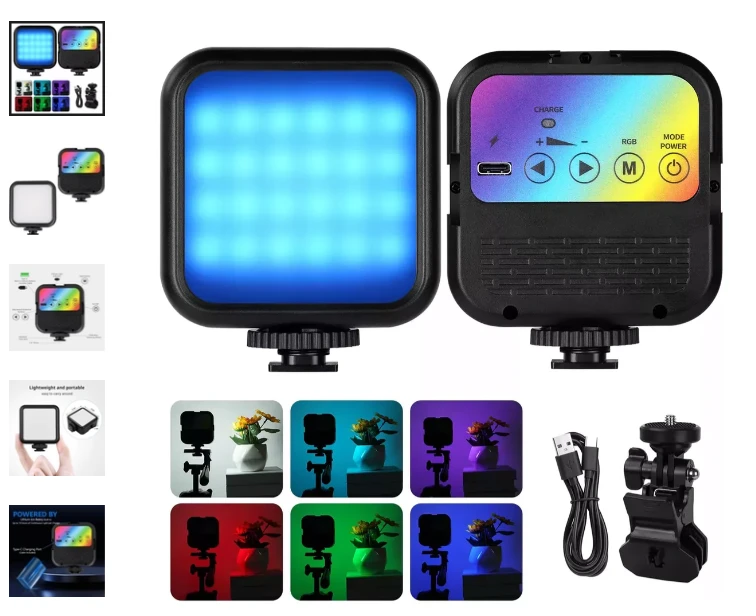 PANEL LED RGB RECARGABLE PARA CELULAR