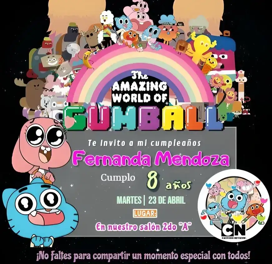 Invitación en video y estática de GumBall