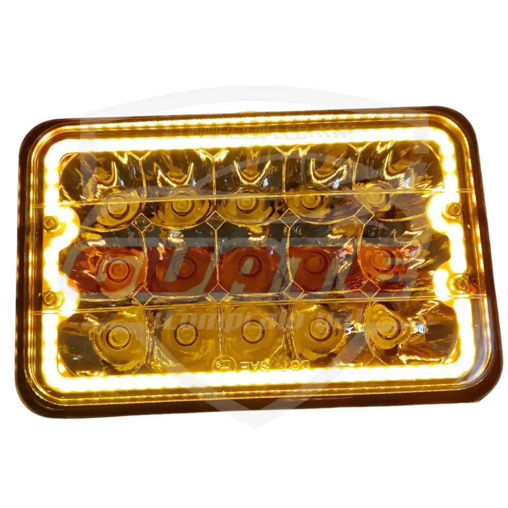 SILVINES LED 4X6 DRL AMARILLO 4