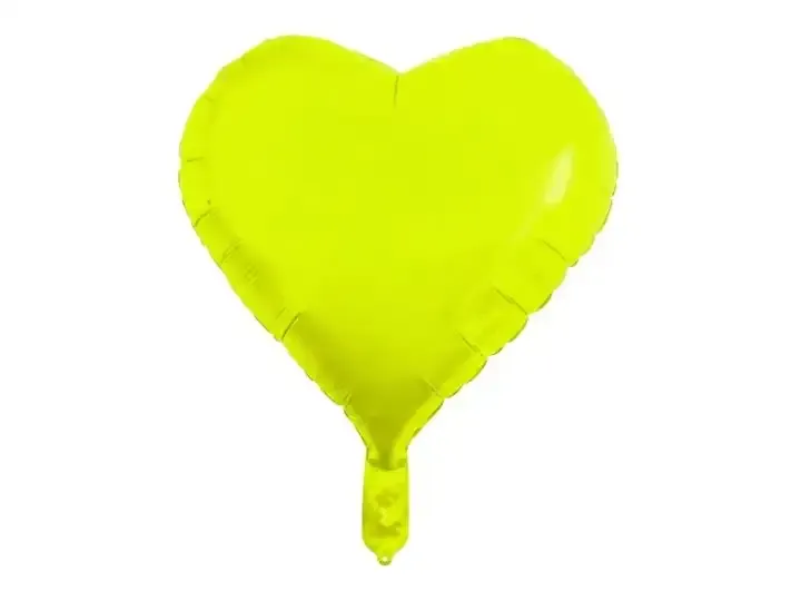 Globo corazon fluo 18 pulgadas  4