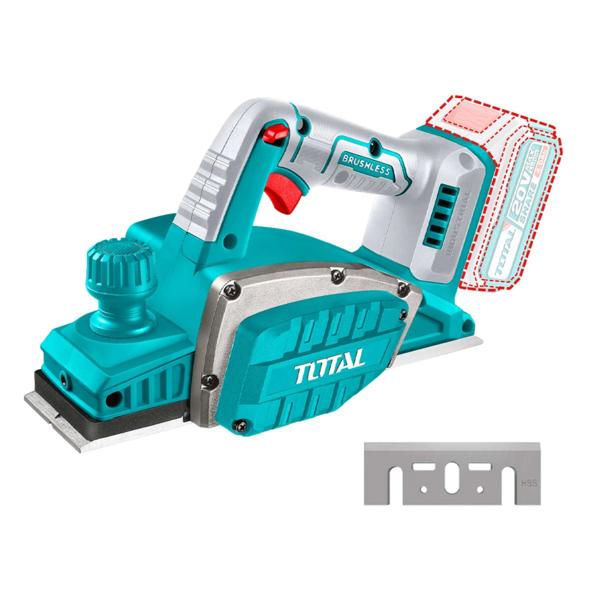 TRLI20401 Cepilladora inalambrica 140000rpm 82x2mm 20v total  2