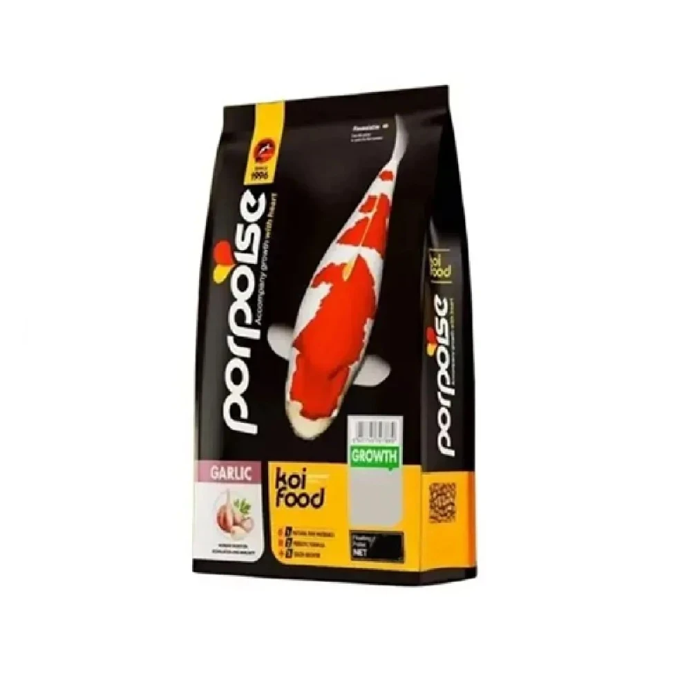 Alimento para peces carpa Porpoise Koi Food Garlic x 1 kg.