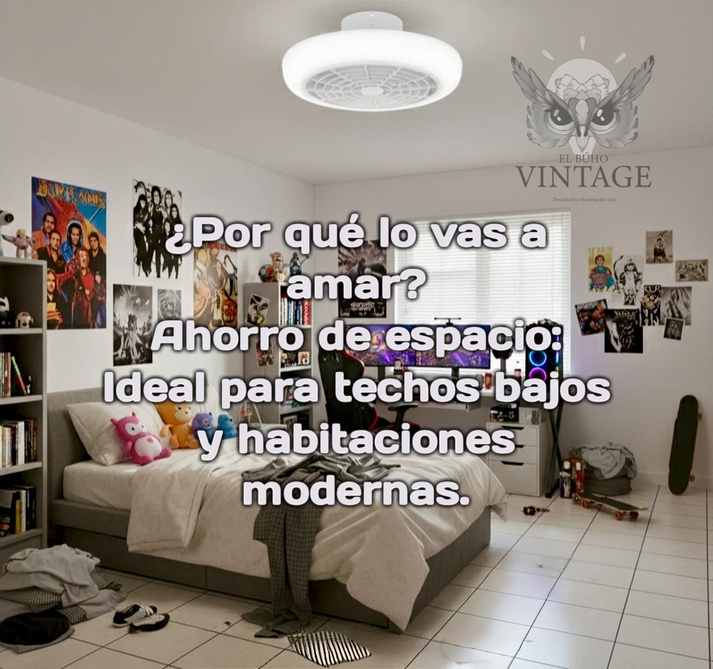 Plafón Led Con Ventilador 50w 3