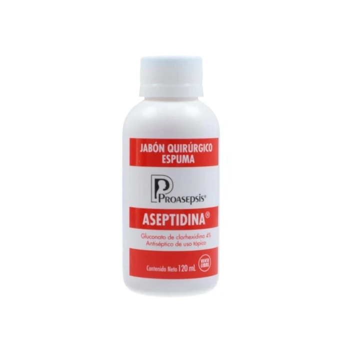 ASEPTIDINA 120 ML JABON QUIRURGICO ESPUMA