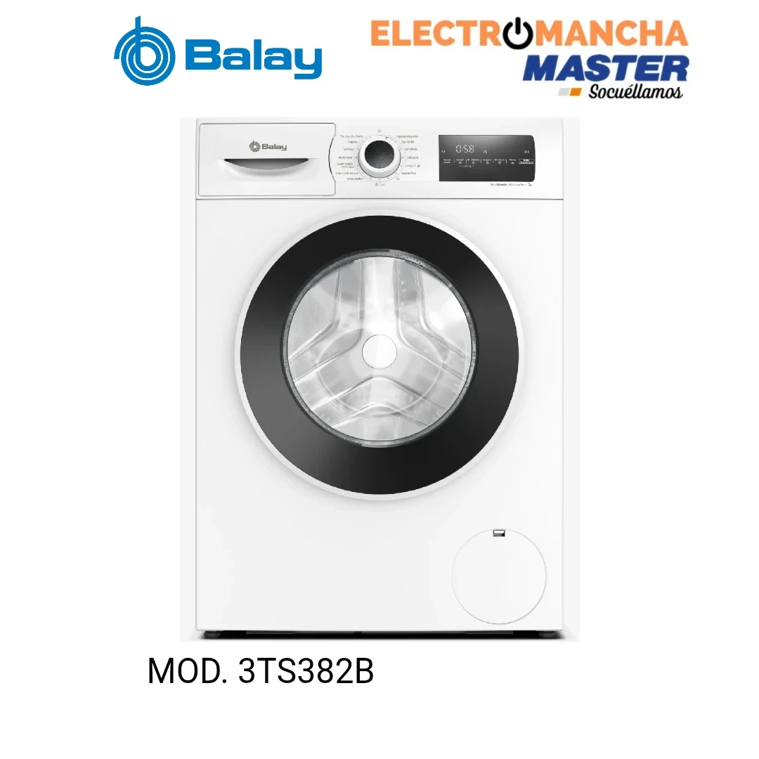 LAVADORA BALAY 3TS382B 8 KILOS 1200 RPM. CLASE A