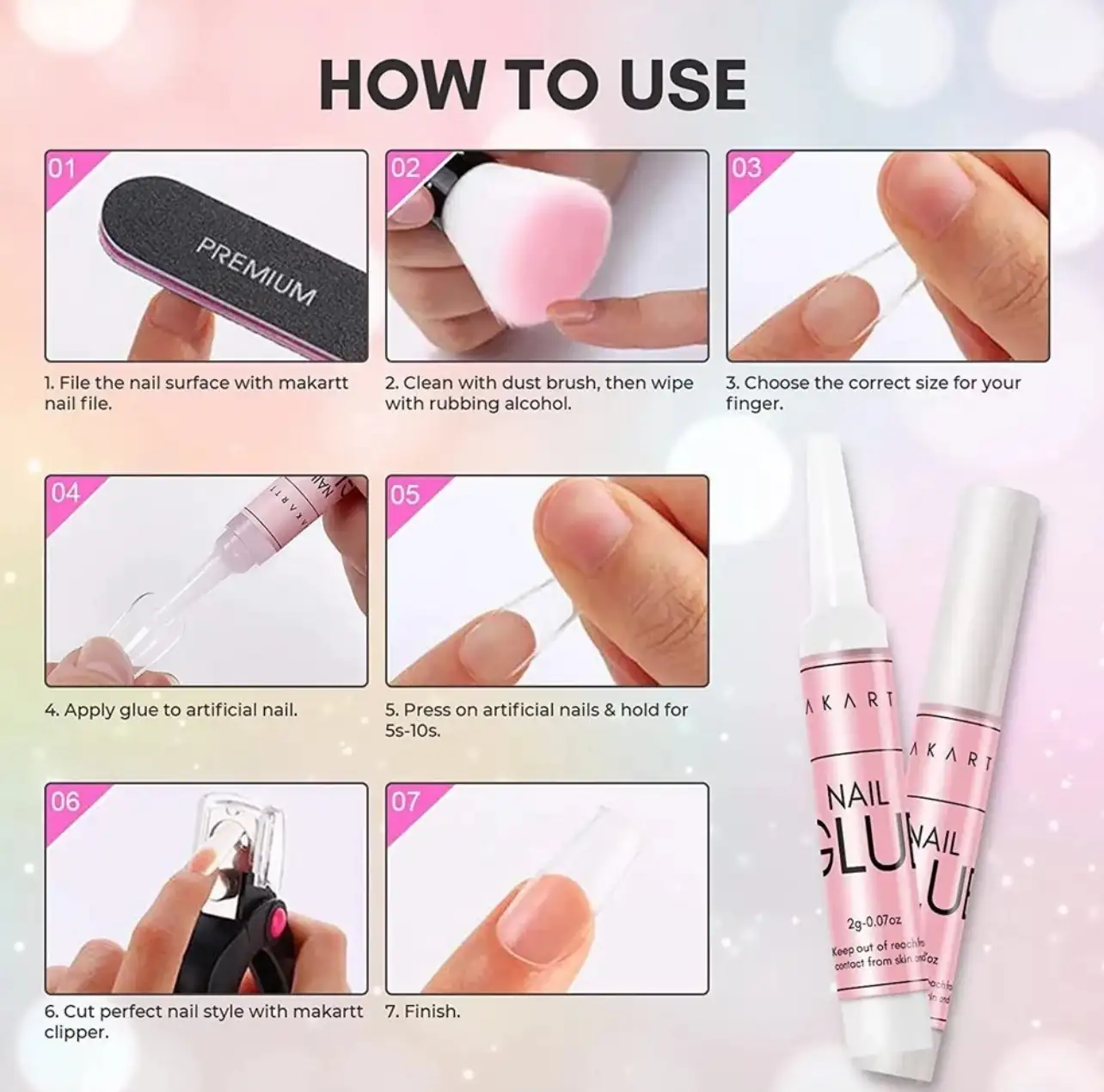 Superadhesivo Makartt PRO Uñas Press On 4