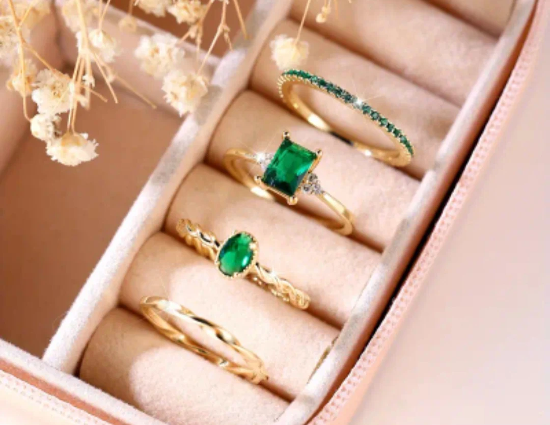 Juego 4 Anillos Esmerada