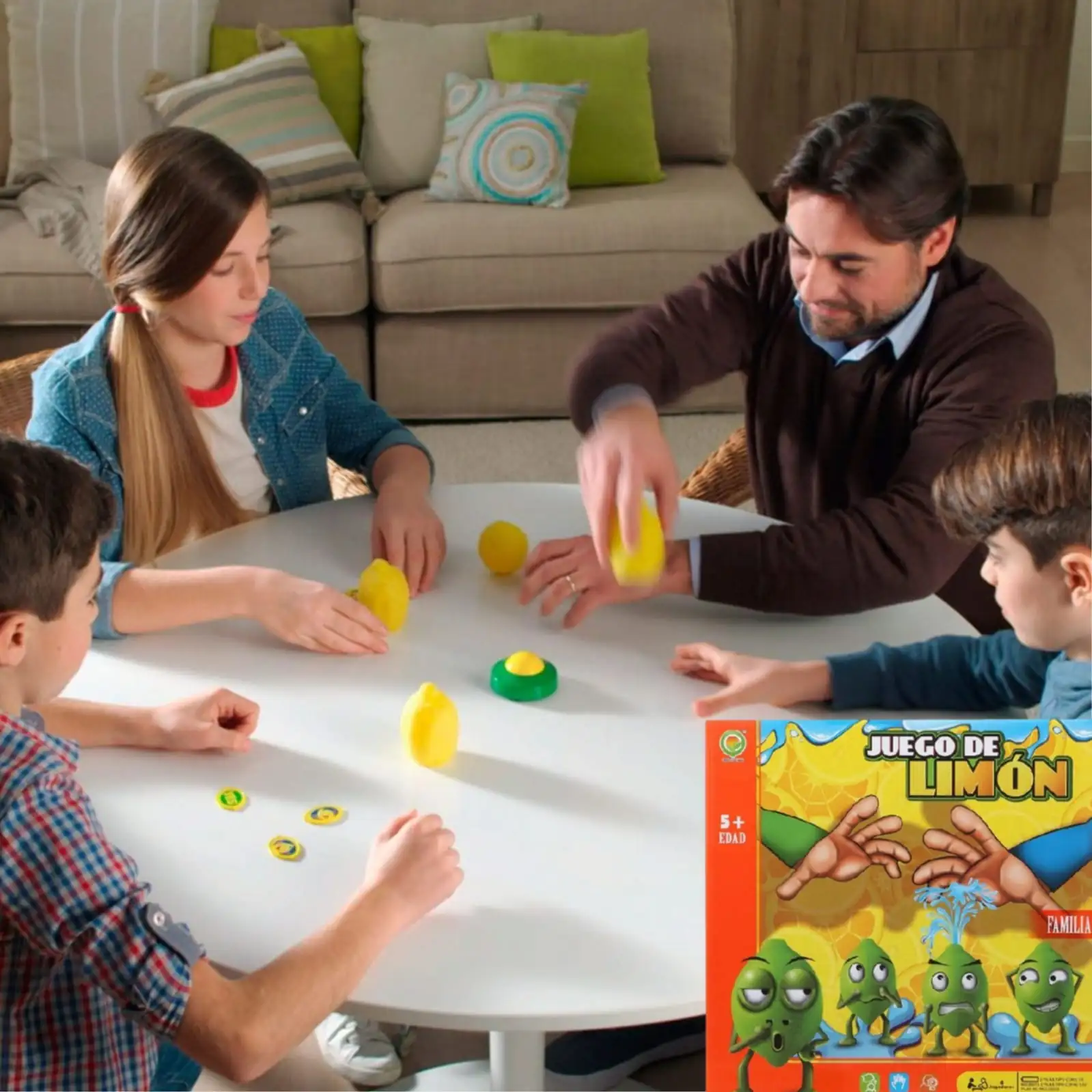 Juego de mesa de limón 