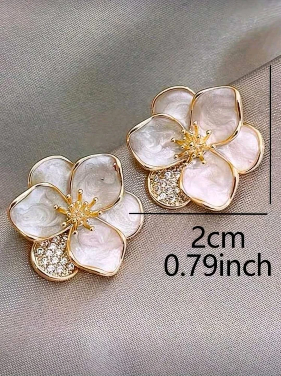 Pendientes en enchapado de oro de 14K 2