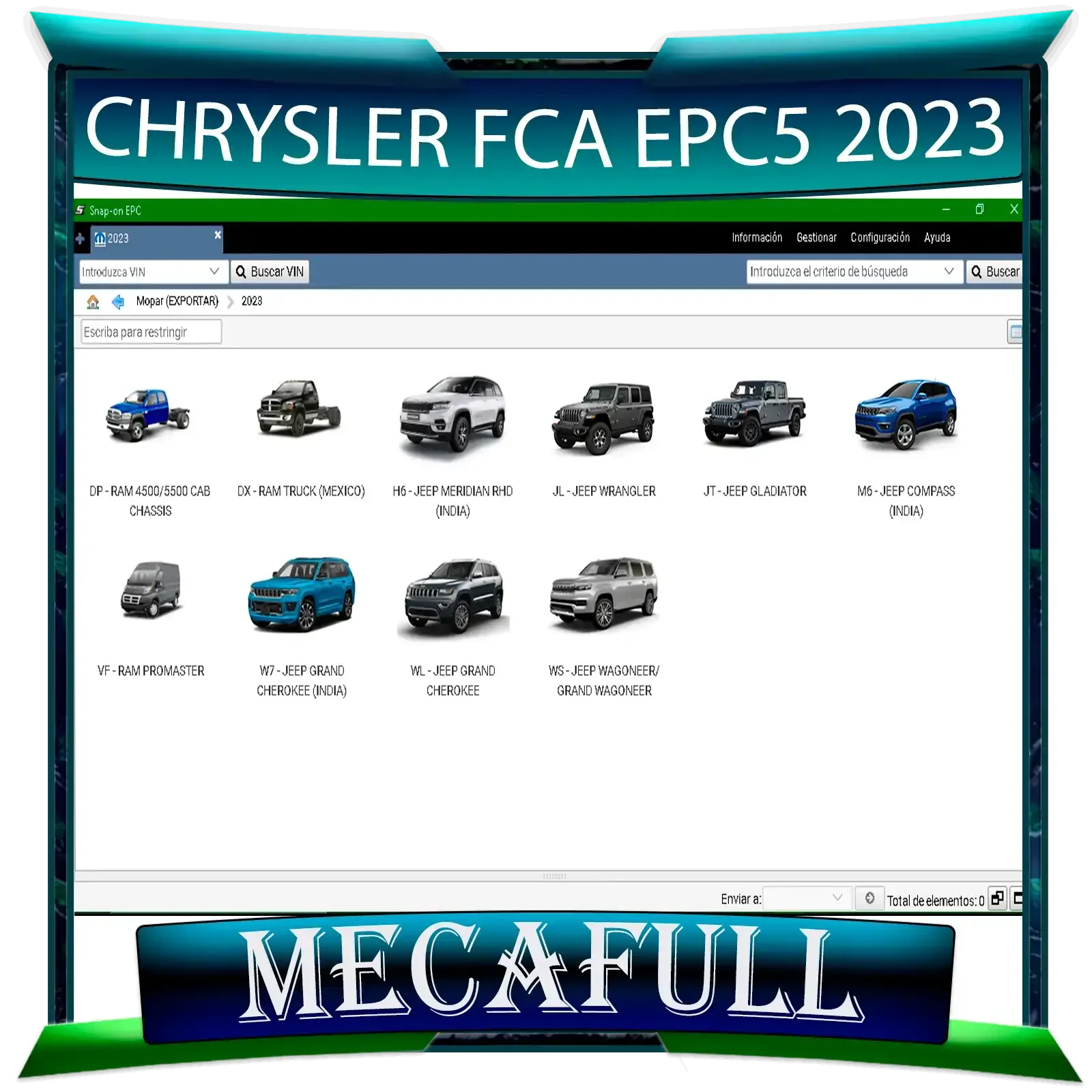 CHRYSLER EPC5 EPC 2023