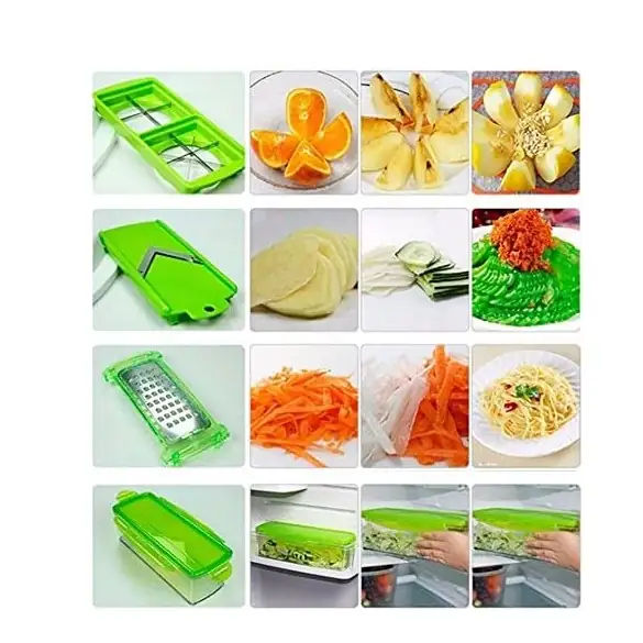 Rallador, cortador, Pelador, rebanador de verduras con accesorios Nicer Slicer  3