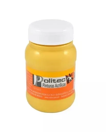 Politec pintura amarillo  medio frasco 100 ml