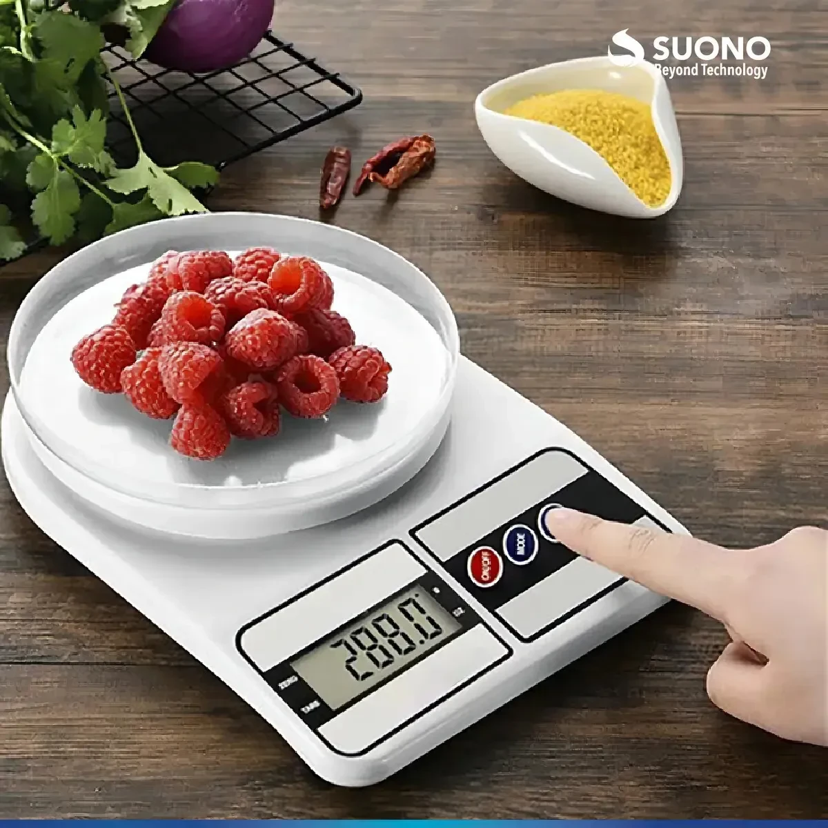 Balanza De Cocina Digital 10kg Capacidad Máxima 10 G Color Blanco 4
